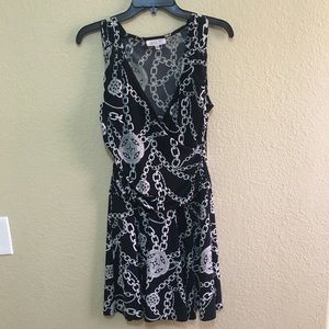 Cute black and white chain dress